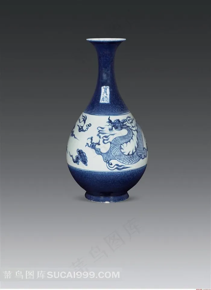 龙纹青花瓷器