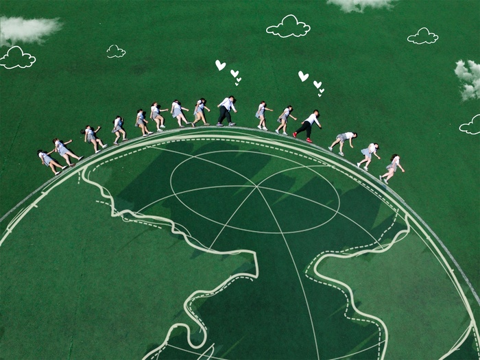 航拍毕业季纪念手绘创意PSD模板-47款