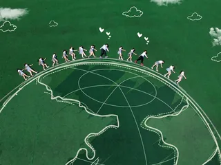 航拍毕业季纪念手绘创意PSD模板-47款