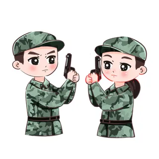 部队国庆建军节素材