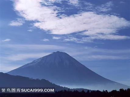 富士山优美的美景素材