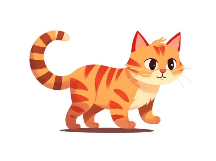 小猫动物元素插画(1264x944)