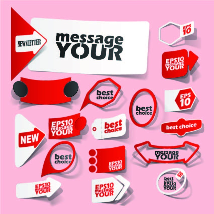 免抠促销标签设计