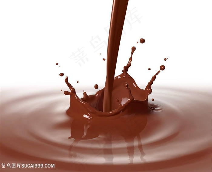 动感溅起的巧克力高清图片