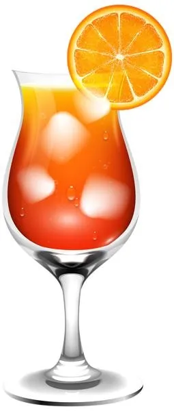 鸡尾酒 PNG免抠(255x600)