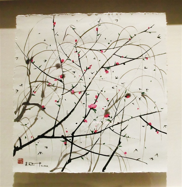 吴冠中中国画春燕