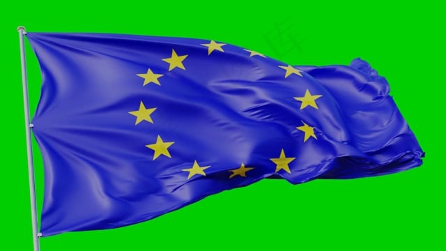 欧洲, 旗帜, 横幅, 蓝色的, 星星, , 搅拌机