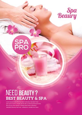设计SPA按摩海报