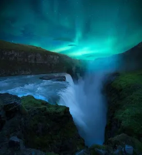 绿色极光壁纸图片