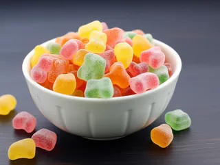 美味糖果五彩软糖甜点摄影图