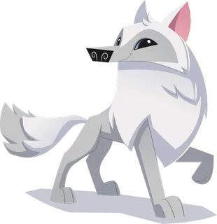 狐狸卡通白色可爱免抠元素