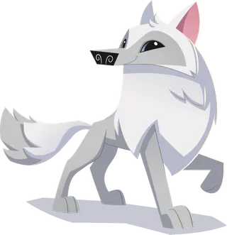 狐狸卡通白色可爱免抠元素