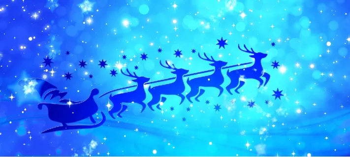 圣诞节雪花风景装饰背景墙