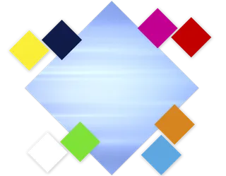 彩色方格卡通简笔