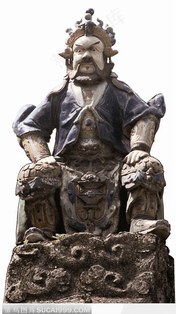 陈家祠陶塑-严肃的武官