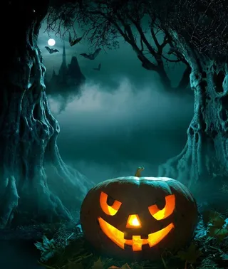 万圣节南瓜海报背景高清图片