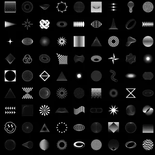 不规则装饰矢量形状