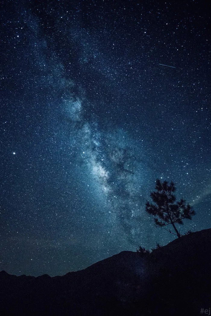 黑色星空摄影素材