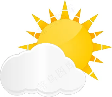 黄色卡通太阳图片素材
