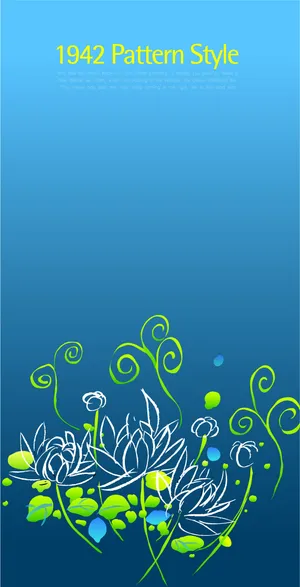 韩国风格花纹背景矢量素材手绘花纹背景底纹花边装饰