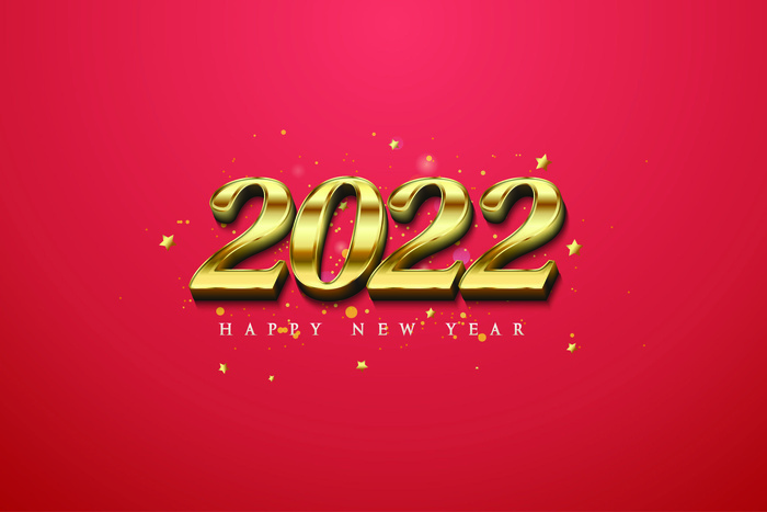 2022创意艺术字体新年虎年圣诞节数字立体质感文字AI矢量设计素材