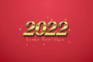 2022创意艺术字体新年虎年圣诞节数字立体质感文字AI矢量设计素材