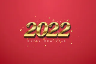 2022创意艺术字体新年虎年圣诞节数字立体质感文字AI矢量设计素材