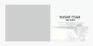 英文飞机照片排版相册影集