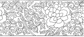 花古色古香古典古风花纹海浪浪花