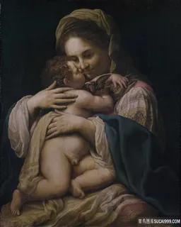 母子肖像油画挂画 母子肖像油画挂画