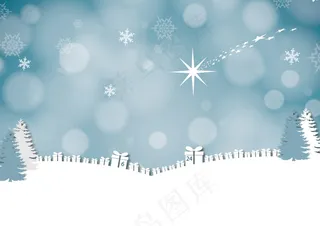 圣诞节淡雅背景图片