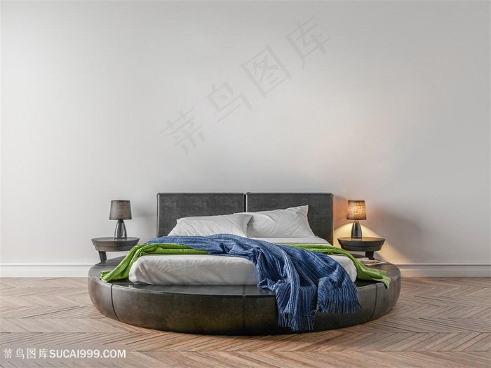 高端软装卧室效果图