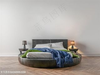 高端软装卧室效果图