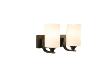 免扣双头黑色玻璃壁灯