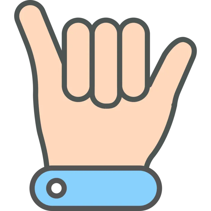 扁平风格人物手势图标