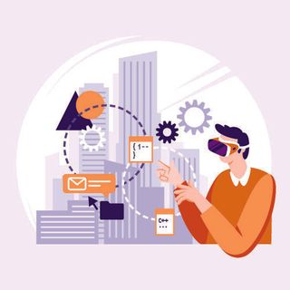 时尚大气元宇宙VR虚拟现实AR网页Banner海报设计模板AI矢量图素材