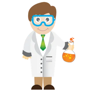 戴防护镜卡通人物素材少儿兴趣班