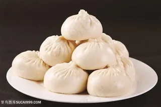 肉包子传统餐饮美食高清菜谱用图摄影