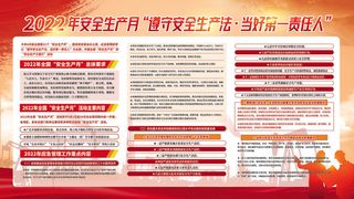 党建安全生产月展板