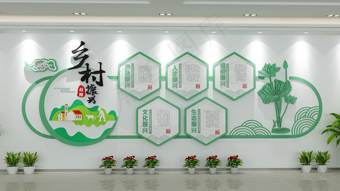 乡村振兴战略文化墙