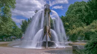 公园喷泉图片素材