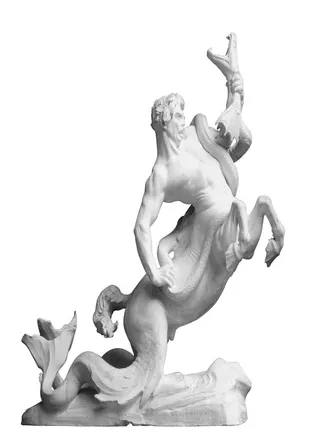 雕塑素材psd模版