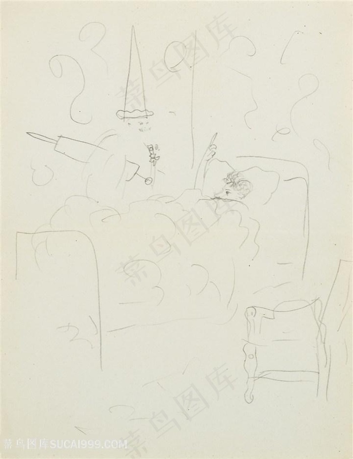 毕加索简约线条艺术装饰画