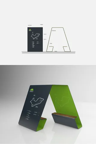 折叠平面索引园区索引导视牌