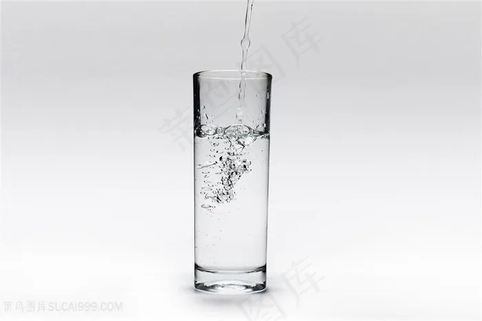 倒一杯水产生了水泡和气泡