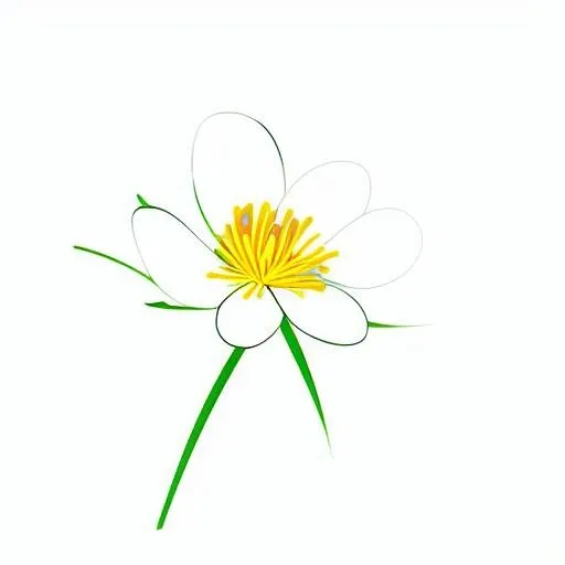 一枝小花png免抠(2048x2048)