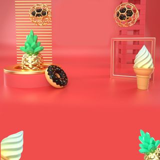 立体C4D场景电商首页主图直通车促销banner海报背景PSD素材