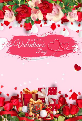 浪漫情人节玫瑰爱情海报
