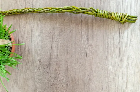 白色枫木木板背景图片