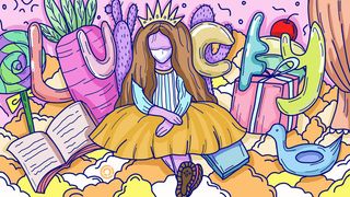 卡通涂鸦街头彩色墙绘壁纸插画儿童创意嘻哈漫画图集PSD素材